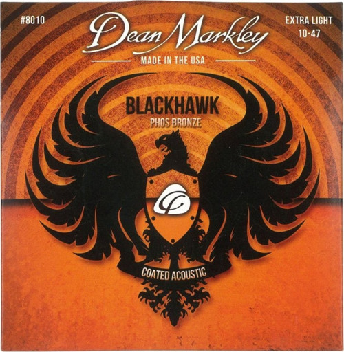 8010 Blackhawk Kaplamalı Akustik Gitar Teli (Extra Light) | Kararmaya Karşı Korumalı Uzun Ömürlü