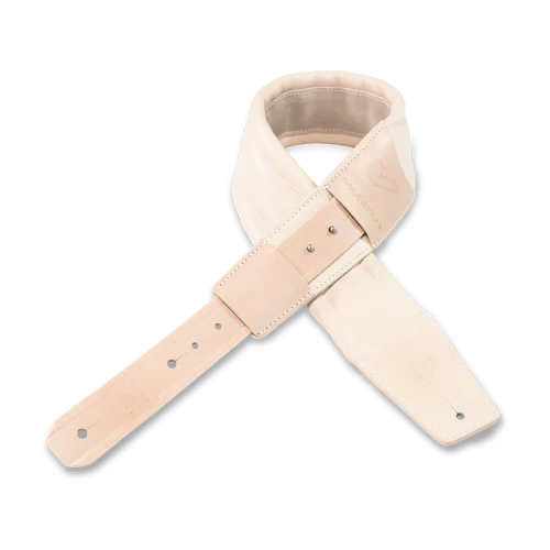 SOLOSTRAP2-CRM Solostrap2 Gitar Askısı (Krem) | Kalın Dolgulu Deri Lüks Konfor
