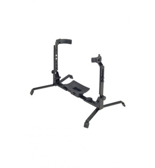 K&M 14941-000-55 Siyah Bariton Saksafon Sehpası | Ağır Enstrümanlar İçin Güçlendirilmiş Gövde ve Çizilmeyi Önleyen Yumuş