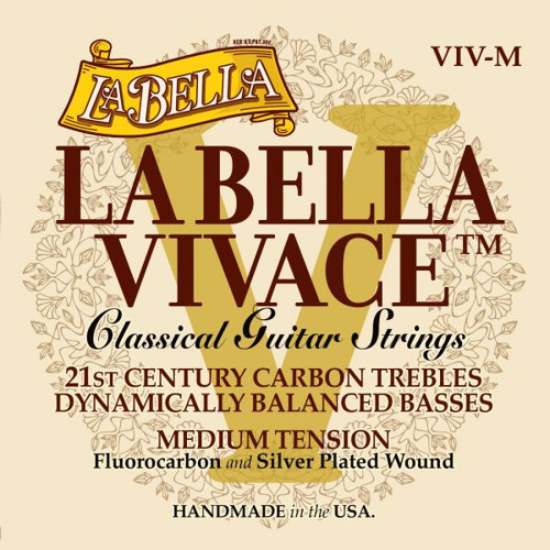 VIV-M Vivace Karbon Klasik Gitar Teli (Medium) | Florokarbon Tizler Net Ses