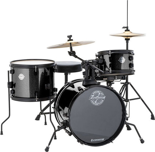 LC178X016 The Pocket Kit (Black Sparkle) | Questlove İmzalı Çocuk Davul Seti Tam Takım