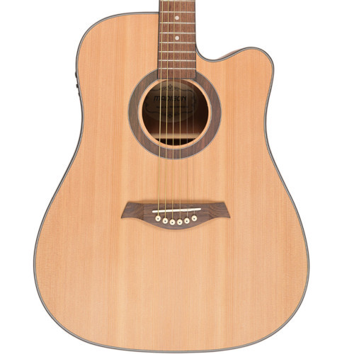MAG-41MCE-N Elektro Akustik Gitar (Başlangıç/Orta - Cutaway) | 41 İnç Dreadnought Kasa, Dahili Ekolayzer ve Prea