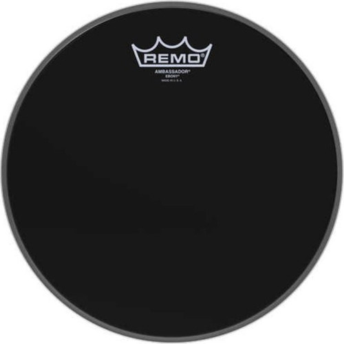ES-0011-00 Ambassador Ebony Davul Derisi (11") | Siyah Tek Kat