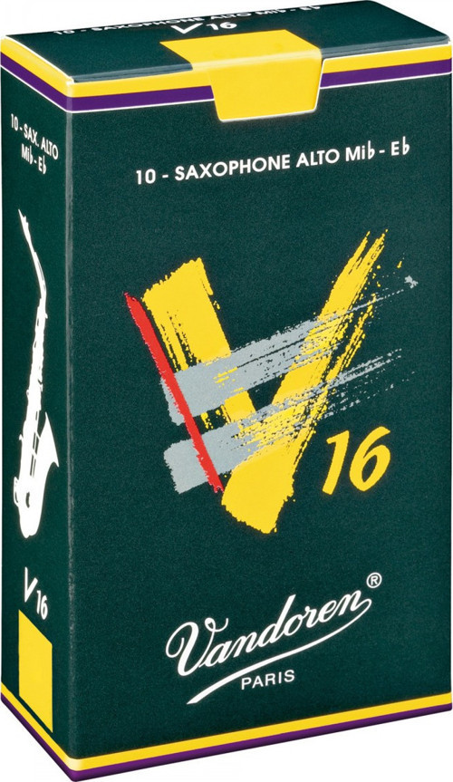 SR7025 V16 Alto Saksafon Kamışı No: 2.5 (Profesyonel/Caz) - 10'lu Kutu | Orta Sertlikte Tutarlı Kalite ve Kalın