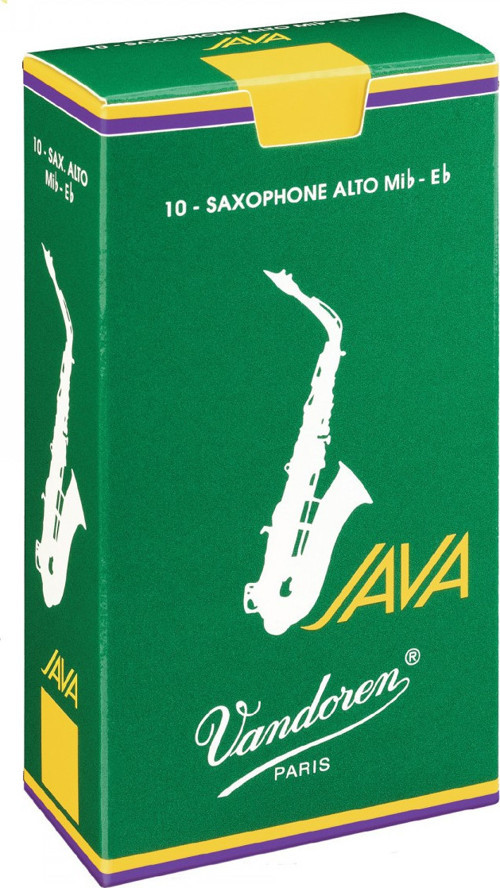 SR2625 Java Alto Saksafon Kamışı No:2,5 (Profesyonel) | 10'lu Paket, Yeşil Java Serisi, Parlak ve Canlı Ses Yap