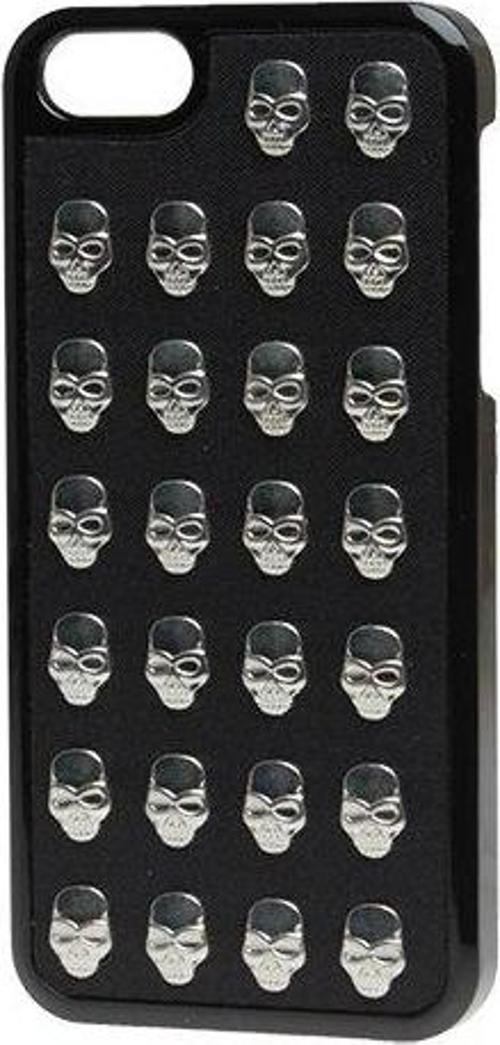 iPhone SE/5S/5 ile Uyumlu Kılıf Gümüş Kuru Kafalı Model 8