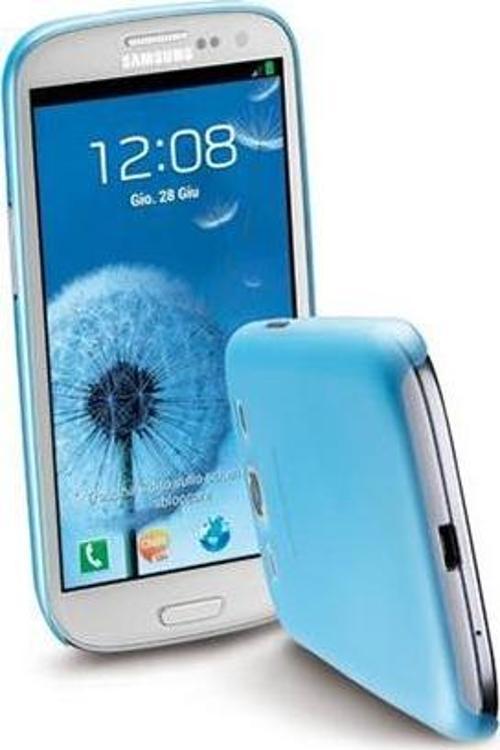 Galaxy S3 ile Uyumlu 035 Silikon Kılıf Mavi 035GALAXYS3B