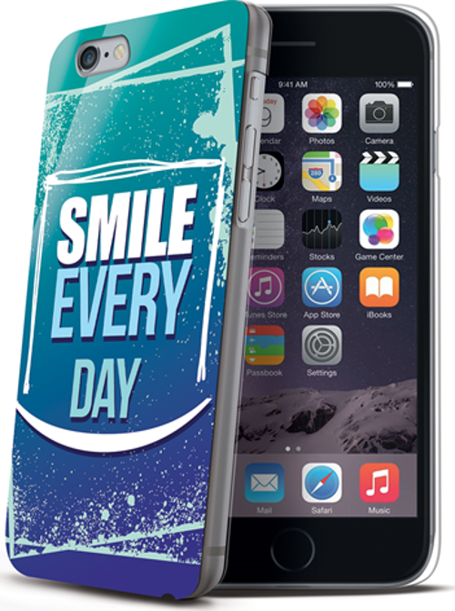 iPhone 6 / 6S ile Uyumlu DesingAward Smile Desenli Sert Kılıf