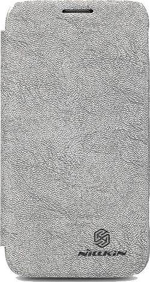 i8750 ATIV S ile Uyumlu Ağaç Desenli Deri Kılıf Gri