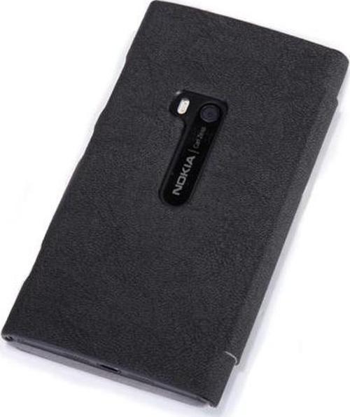 Lumia 920 ile Uyumlu Ağaç Desenli Deri Kılıf Siyah Renk