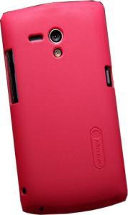Xperia Neo L ile Uyumlu Sert Kauçuk Kılıf Kırmızı Renk