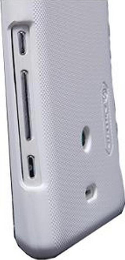 Xperia T LT30p ile Uyumlu Sert Kauçuk Kılıf Beyaz