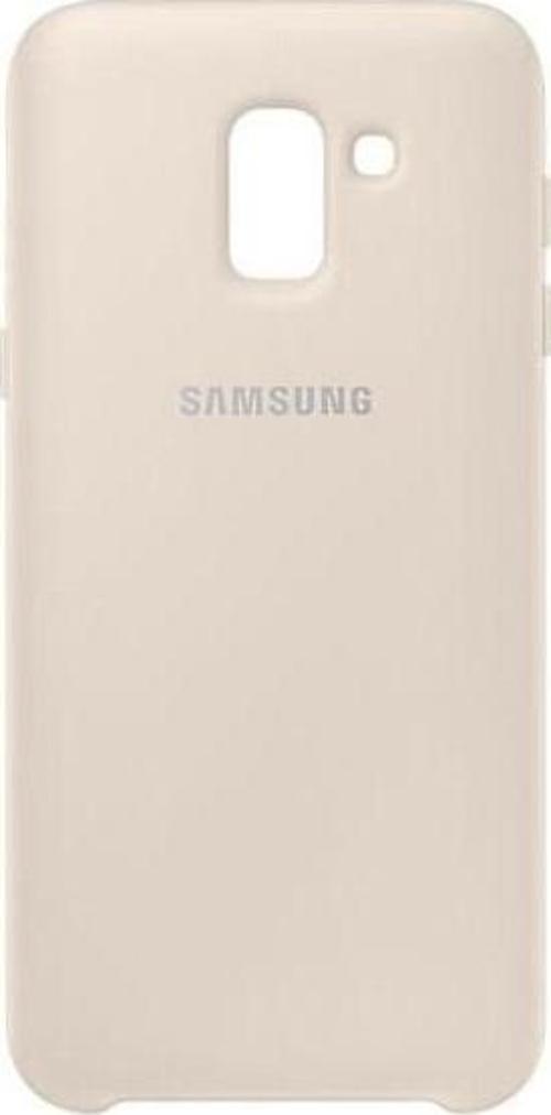 Galaxy J6 2018 ile Uyumlu Dual Layer Sert Kılıf Gold