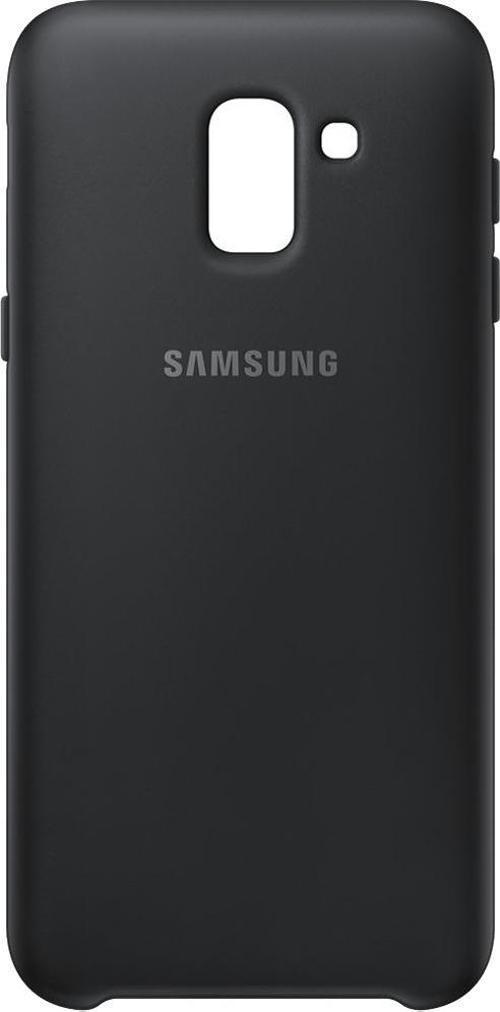 Galaxy J6 2018 ile Uyumlu Dual Layer Sert Kılıf Siyah