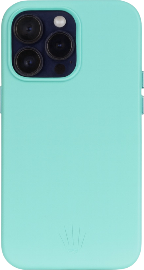 Triton Iphone 14 Pro Max Su Yeşili Kılıf Manyetik Özellikli Deri Kılıf
