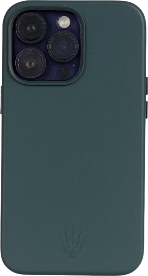 Triton Iphone 15 Pro Max Yeşil Kılıf Manyetik Özellikli Deri Kılıf