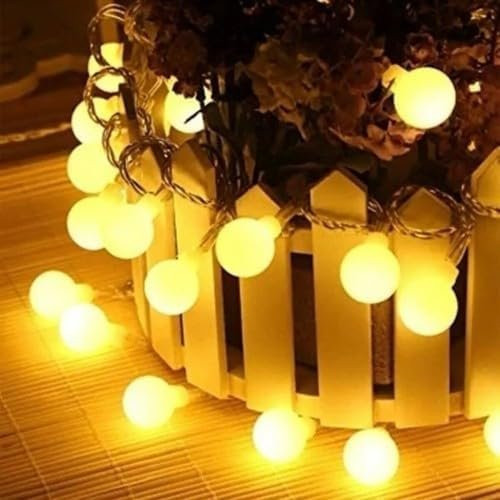 3m 20 Led Beyaz Top Gün ışığı Pilli Aç/Kapa Modlu Gün Işığı Dekoratif