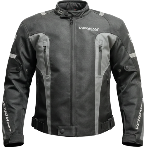 Air Racing Motosiklet Montu 4 Mevsim Motorcu Touring Mont Siyah-Gri
