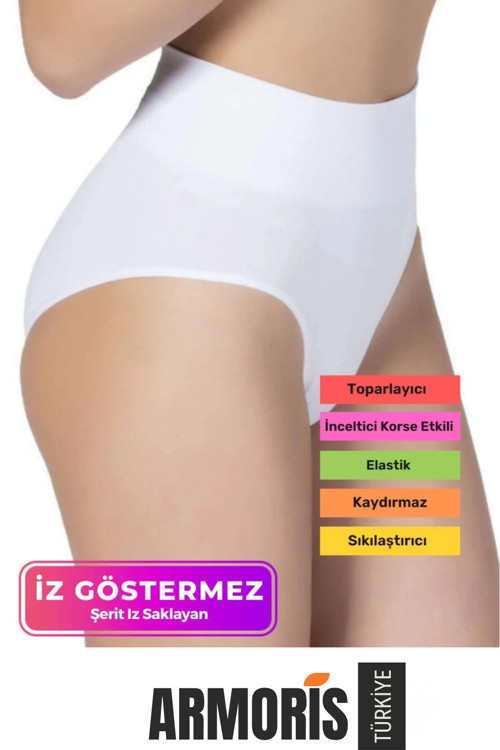 Yeni Nesil %82 Microfiber Kumaş Toparlayıcı İz Göstermeyen Rahat Dikişsiz Yüksek Bel Bato