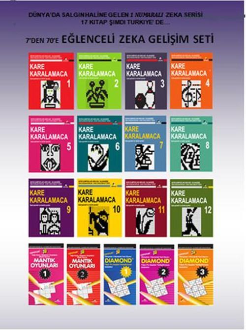 7'den 70'e Eğlenceli Zeka Seti (17 kitap)