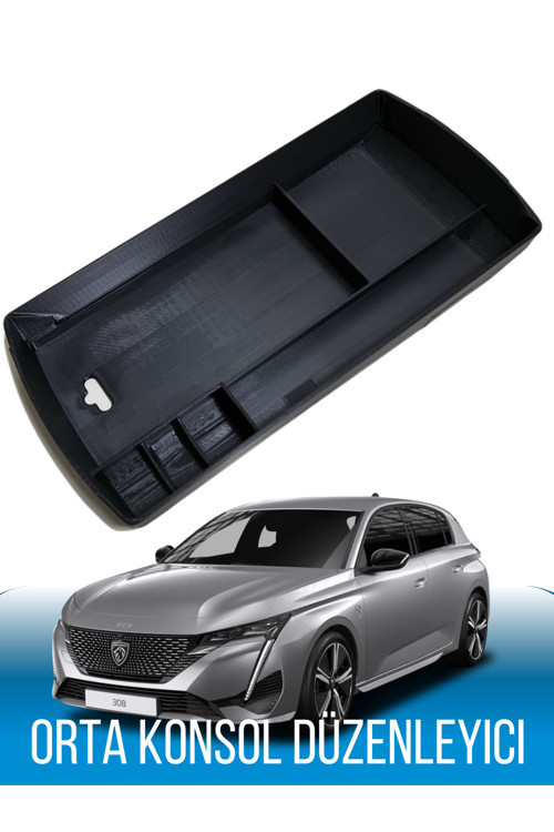 Peugeot 308 Orta Konsol Düzenleyici, 2022-2025 Modeller İle Uyumlu