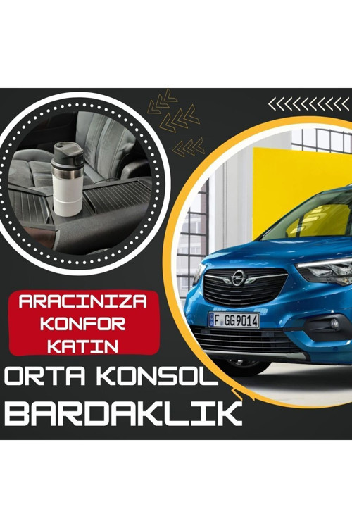 Opel Combo Uyumlu Orta Konsol Bardaklık 2019-2024 Modeller Ile Uyumlu
