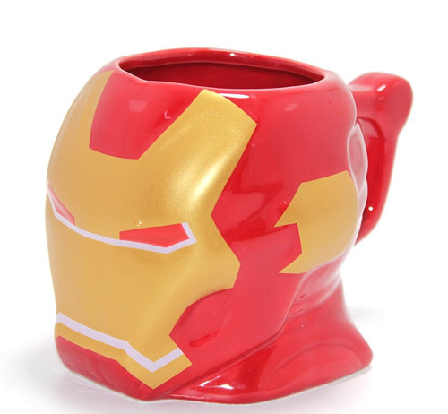 Marvel Iron Man 3D Kabartmalı Kask Tasarımlı Kupa Bardak Liv341