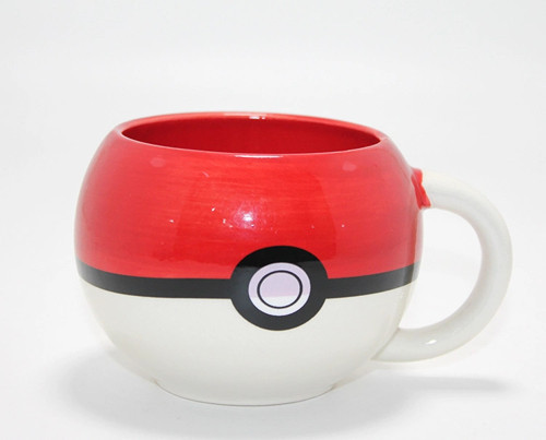 Pokemon Pokeball Tasarımlı 3D Porselen Kupa Bardak Liv498