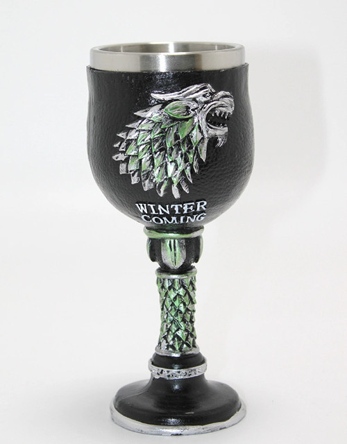 Game Of Thrones House Stark 3D Kabartmalı Çelik Kadeh Bardak Liv579