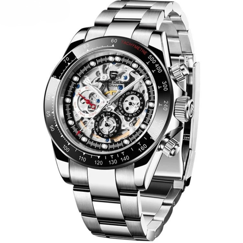 Design PD-1653-1 Rainbow Skeleton Otomatik Erkek Kol Saati