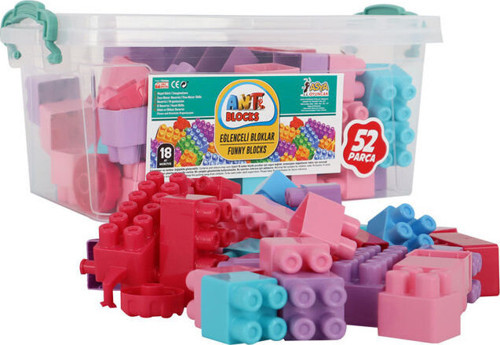 Oyuncak Ant Blocks Pembe 52 Parça Box Ant052-P