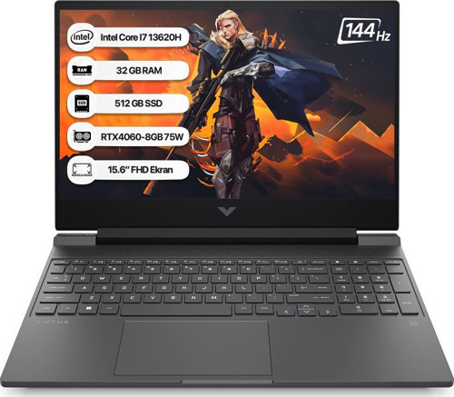 Victus B10FPEA-32 Intel Core I7 13620H 32GB 512GB SSD RTX4060-8GB Freedos 15.6" Fhd 144Hz Taşınabilir Bilgisayar