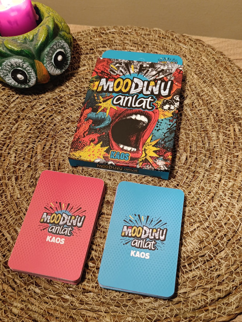 Moodunu Anlat Oyunu Kaos - Kese Hediyeli 50 Kart | Eğlenceli Kart Oyunu