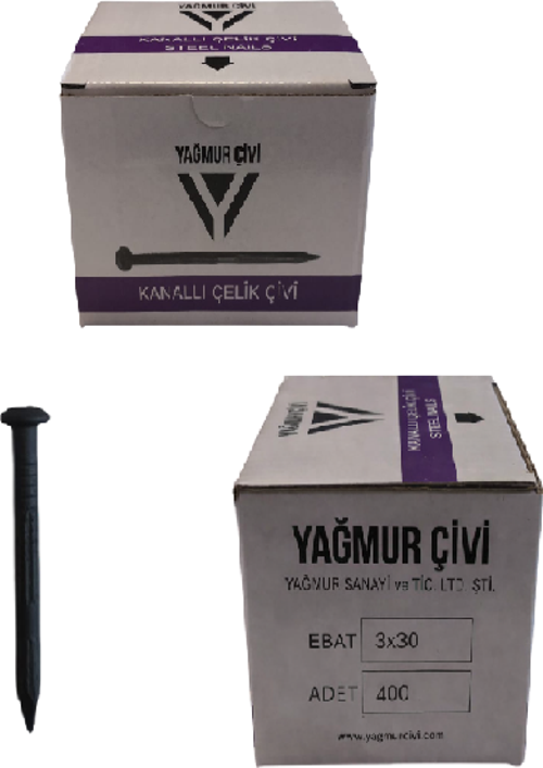 Kanallı Beton Çivisi
