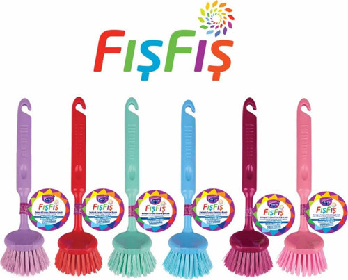 Fışfış Bulaşık Fırçası-1 adet Karışık Renk Gönderilir