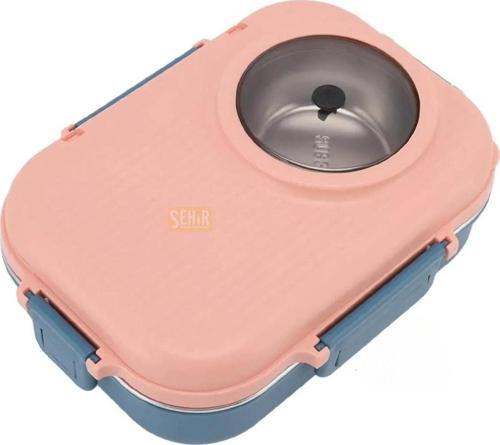 Bento 1100ml Lunchbox Yeni Koleksiyon Tek Katlı Çelik Sefer Tası Kaseli Yemek Kutusu