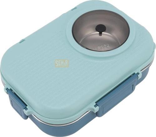 Bento 1100ml Lunchbox Yeni Koleksiyon Tek Katlı Çelik Sefer Tası Kaseli Yemek Kutusu