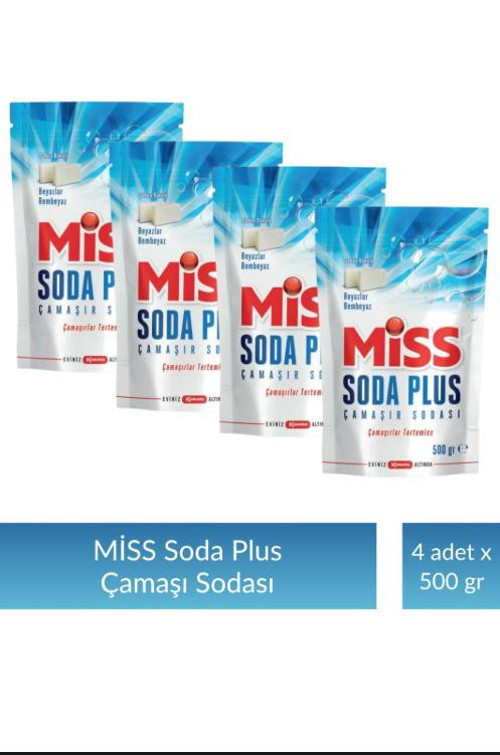 Miss Soda Plus 500 gr x 4 Adet