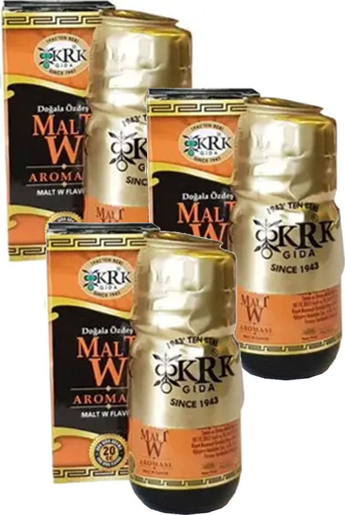 Krk Malt Aroması Doğa Ile Özdeş Malt W Aroması - Meşe Aroması 3 Adet X 20cc. Cam Şişe