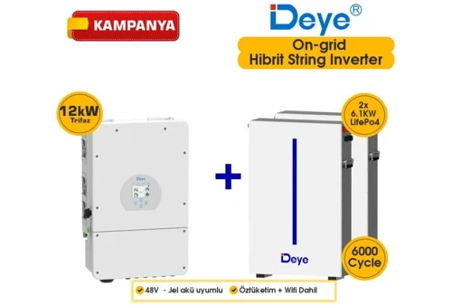 12KW On-Grid Hibrit Trifaz Paketi LV (48V)