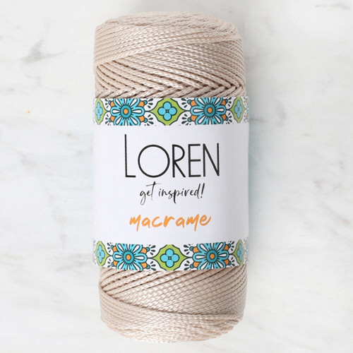 Loren Macrame Bej El Örgü İpi - Rm 030 - 34340