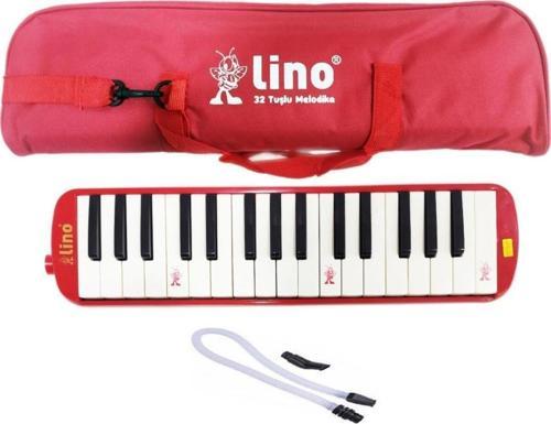 LİNO MELODİKA 32 TUŞLU BEZ ÇANTA KIRMIZI LN32KS