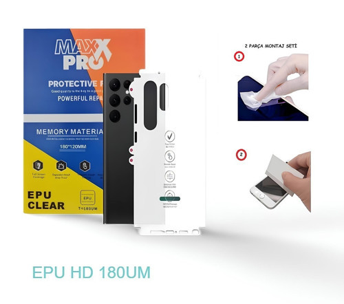 Huawei Y7 2018 NANO Full Arka Kaplama Esnek ULTRA İnce - MAXXPRO - EPU HD