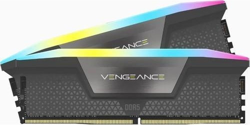 CORSAIR CMH32GX5M2B5600C40K VENGEANCE RGB 32GB (2x16GB) DDR5 DRAM 5600MHz C40 SIYAH BELLEK
