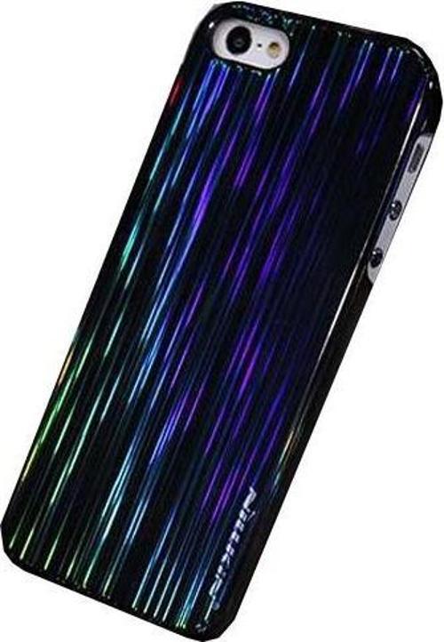 iPhone SE/5S/5 ile Uyumlu Colorful Sert Kauçuk Kılıf Siyah