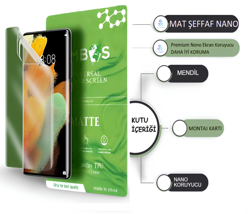 Apple iPhone XR NANO Ekran Koruyucu ULTRA İnce Esnek MAT ŞEFFAF - Umbos