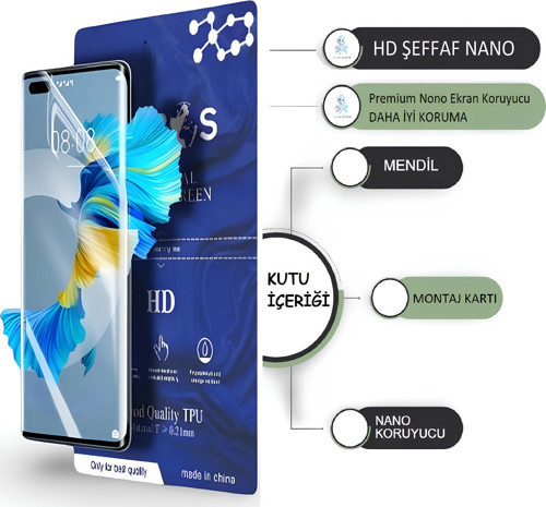 Xiaomi POCO M6 PRO 4G Uyumlu NANO Ekran Koruyucu Esnek ULTRA İnce HD ŞEFFAF - Umbos hd Nano