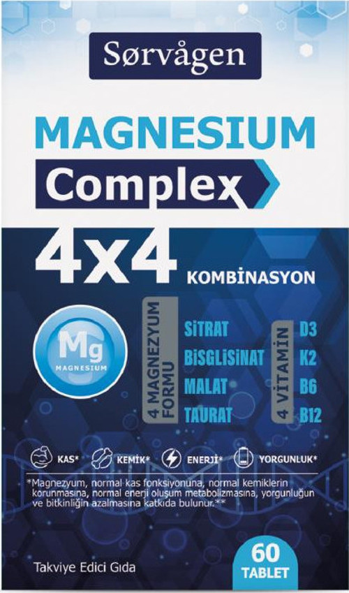Magnesium Complex 4x4 Combination 60 Tablet