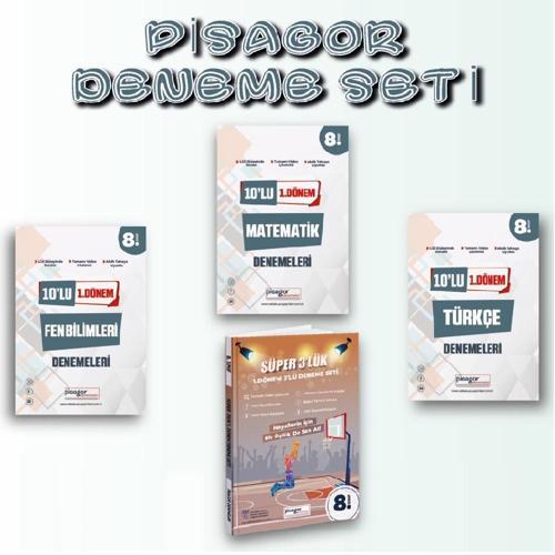 Zeka Küpü Yayınları LGS 1. Dönem Türkçe - Matematik - Fen Bilimleri Branş Denemeleri ve Süper 3'lük Deneme Kitabı