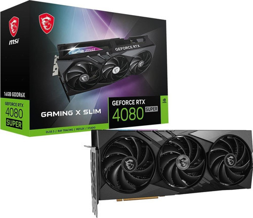 RTX 4080 SUPER 16G GAMING X SLIM 16GB Geforce RTX4080S GDDR6X 256bit 2xHDMI 2xDP 16x Ekran Kartı